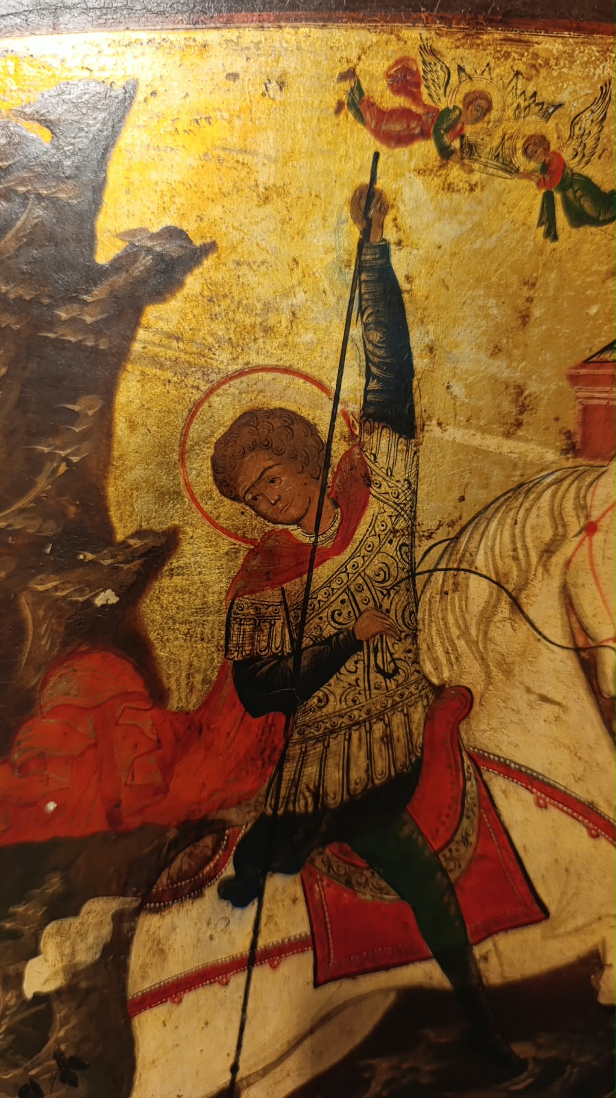 Additional view of the Saint George panel